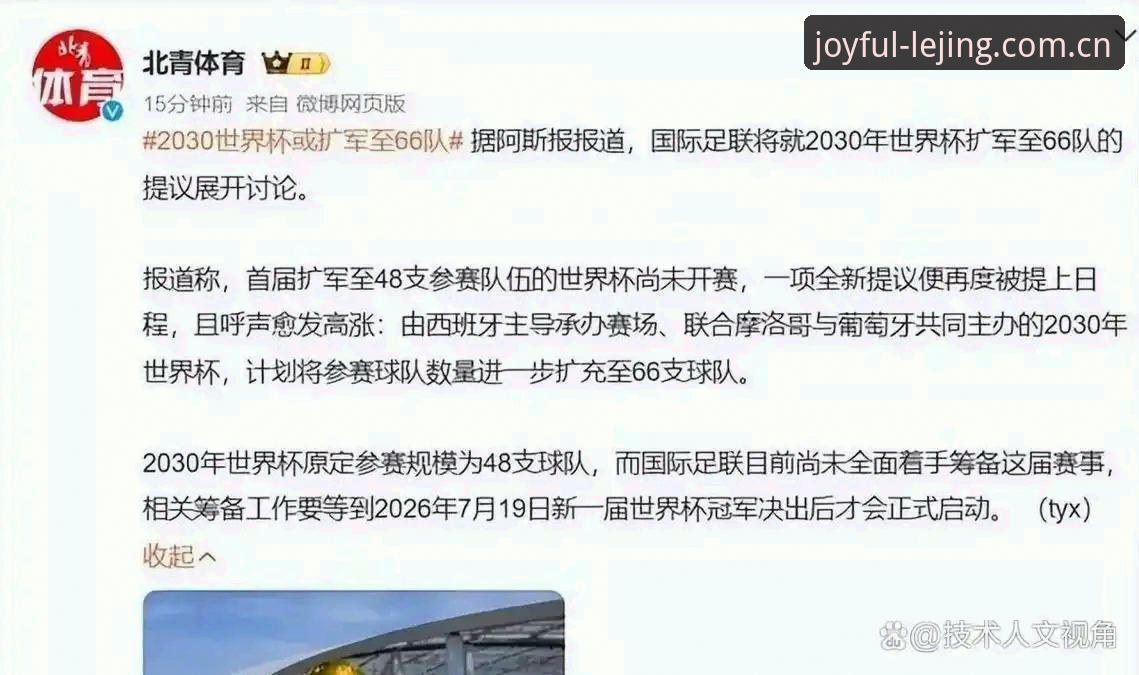 乐竞安全吗使用指南 世界杯扩军至66队完整指南:2030年赛事变革与观赛体验分析